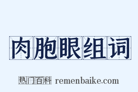 肉胞眼组词是什么意思的图片